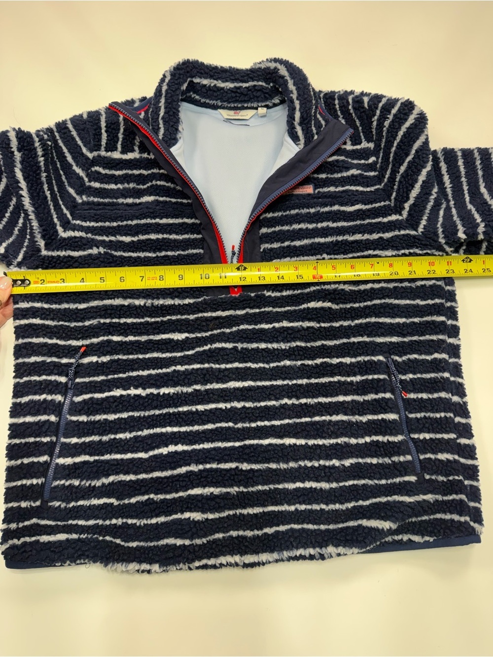 Vineyard Vines The Shep Shirt Break Stripe Sherpa Supershep Size Small - Picture 7 of 9